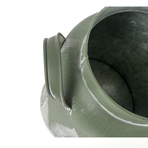 Tarro <span class=keywords><strong>de</strong></span> leche <span class=keywords><strong>de</strong></span> granja verde claro <span class=keywords><strong>de</strong></span> Metal con hojas blancas creativas, decoración <span class=keywords><strong>Interior</strong></span>, adorno, maceta <span class=keywords><strong>de</strong></span> jardín, contenedor, embalaje <span class=keywords><strong>de</strong></span> regalo - Product Image 5