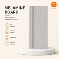 Panneau décoratif en mélamine MDF personnalisé, grain de bois naturel, imperméable, ignifuge, pour la fabrication de portes