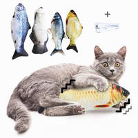 Jouet interactif USB électrique de simulation de poisson pour chat Design mobile avec cataire Jouet à mâcher électrique mobile pour chats