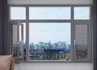 Nombres de YL Ventanas abatibles de doble acristalamiento de aluminio de alta calidad y puertas de aluminio