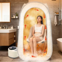 Petite machine à vapeur de sauna pour la maison, sauna de beauté pour la maison, boîte de sauna pour la relaxation, la détoxification