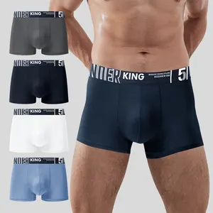 Factory Wholesale Boxer Briefs Custom Desgin Logo Oversize Mens Comfortable Summer SAXXX Fashion Boxers Briefs Men Underwear
