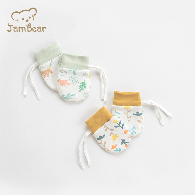 Детские варежки JamBear с защитой от царапин, хлопковые и Новорожденные варежки, изготовленные на заказ