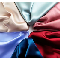 Prix usine chinois en gros de haute qualité élastique acétate tissu satin stretch teint tissu robe tissu 95gsm