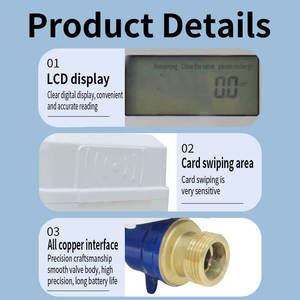 デジタルプリペイドスマートICカードウォーターメーターOEM住宅用アパートクラスB冷水バルブ制御工業用<span class=keywords><strong>DN</strong></span> <span class=keywords><strong>15</strong></span>/20/25mm - Product Image 4