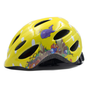 Casco de ciclismo para niños, color amarillo, ajustable, para niños, unisex, protección para bicicleta, scooter, patinaje sobre ruedas - Product Image 1