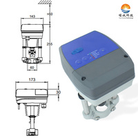 Actionneur de vanne électrique économique 600N IP65 avec signal DC 0-10V 4-20mA pour système de contrôle de vanne industriel général