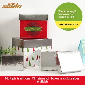 Festive <b>Christmas</b> Gift <b>Boxes</b> & Bags for Birthdays, Stylish Handheld Paper Wrapping for Men and Women - Product Image 2