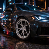 Jantes forgées sur mesure en argent, à 5 branches, de 17 à 24 pouces, 5x112, 5x114.3, 5x120, pour voitures particulières Audi, Mercedes-Benz, BMW