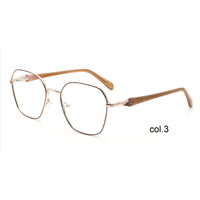 Gafas de Lectura Unisex YJ707 con Marco Metálico Cuadrado de Aro Completo - Diseño Ligero y Moderno para Adultos