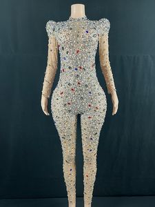 NOVANCE Y1987-J Nouveaux Produits 2022 Luxueux Gemmes de Couleur Sexy Manches Longues Plus La Taille Combinaisons Combinaisons Femmes Catsuit Sexy - Product Image 3