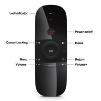Vente en Gros OEM ODM W1 Souris à Air Clavier 2.4G Télécommande d'Apprentissage pour TV PC