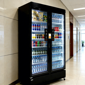 Qingo <b>Coffee</b> Food Vending <b>Machine</b> SDK Credit/QR/Coin Payment 7" Touchscreen Galvanized Steel ADA Compliant Business Vending - Product Image 1