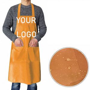 Thickened Waterproof Work <b>Aprons</b> Printable Logo Anti-Oil Uniforms for <b>Kitchen</b> Restaurant Outdoor Use Wholesale Available Cooking - Product Image 1