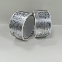 Rouleau d'autocollants personnalisés, vinyle adhésif imperméable, logo de marque, autocollant rond pour logo d'entreprise, pour étiquettes d'emballage alimentaire et cosmétique