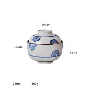 High Quality Small <b>Ceramic</b> Ball Type Stew <b>Pot</b> and Dessert Bowl with Lid for Parties - Product Image 4