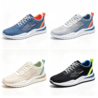 Chaussures de course légères et respirantes pour hommes, en mesh coloré, avec logo personnalisé, amortissantes, pour le sport en plein air
