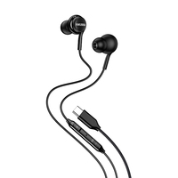 KAKUSIGA Nouveauté Écouteurs filaires Type C intra-auriculaires avec micro, isolation du bruit, câble tressé, casque USB C HiFi