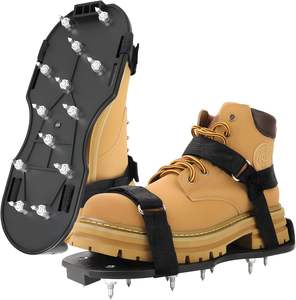 เครื่องเติมอากาศสำหรับสนามหญ้าที่มีเดือยแหลมอีพ็อกซี่ประกอบเต็มรูปแบบฝาครอบพื้นรองเท้าแหลมสีดำ - Product Image 1