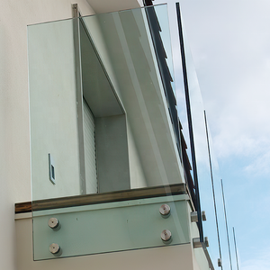 Supporto <span class=keywords><strong>per</strong></span> Vetro da Balaustra in Acciaio Inox 304 316 a Prezzo di Fabbrica, Design a Parete Regolabile <span class=keywords><strong>per</strong></span> Villa e Balcone, Ringhiera Senza Telaio con Morsetto Spazzolato - Product Image 4
