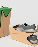 Boîte d'emballage en Carton ondulé coloré avec impression de logo, boîtes à chaussures pour baskets
