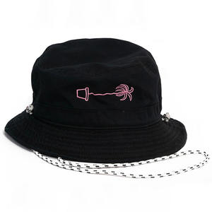 Chapeau de pêcheur personnalisé OEM, respirant, avec logo brodé, cordon de serrage, chapeau de pêcheur luxueux en coton doux - Product Image 2