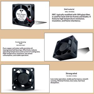 مروحة تبريد صامتة YD4020HSL DC4020 مقاس 40×40×20 ملم، 5 فولت 12 فولت 24 فولت، مروحة صغيرة لمحول الطاقة ومنقي الهواء، من المصنع مباشرة - Product Image 4