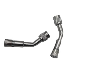 Estensione Valvola Pneumatico in Ottone 45/90/135 Gradi, Filettatura 8V1, Prolunga Valvola Americana per Auto, Moto, Monociclo - Product Image 3