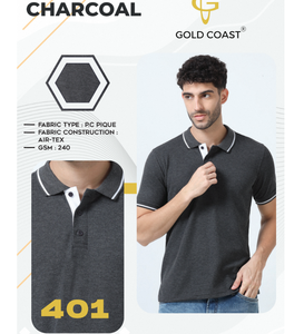 T-shirt en tissu piqué P.C confortable de qualité supérieure pour hommes 240 GSM Tissu doux et durable Parfait pour le quotidien décontracté en été - Product Image 4