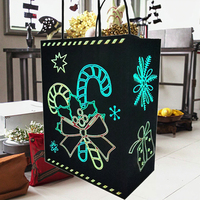 Sacs de friandises en papier fluorescent durables imprimés personnalisés à chaud pour l'emballage de cadeaux pour enfants