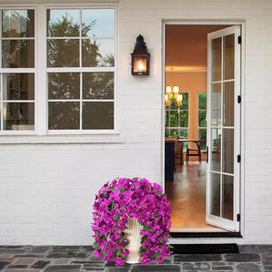 Wholesale Handmade Silk <strong>Artificial</strong> Bougainvillea <strong>Hanging</strong> <strong>Basket</strong> Vine Faux Wall <strong>Hanging</strong> <strong>Flower</strong> for Garden Indoor Outdoor Layout - Product Image 4