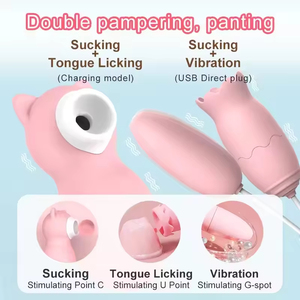 Fashion Sucking Tide Cat Masturbation Device Sex Toys Women's Adult ProductsTongue Licking <b>Vibrator</b> Wireless <b>Egg</b> Jumping - Product Image 5
