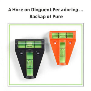 סוג כלי מדידה של בועה ברמת רוח מכשיר מדידה אופקית דו-כיוונית פלסטיק מיני רמת רוח - Product Image 3