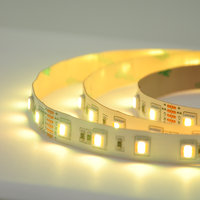 Bande LED RGB+CCT 5 couleurs en 1 puce SMD 5050 60 LED/m DC 12V 24V RGB CW WW RGBW RGBWW Ruban lumineux flexible