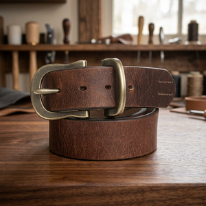 100% Genuine Men's Formal Square Steel Pin Buckle Cow Hide Heavy Duty Waterproof Eco-Friendly 3.8 CM 140 CM Solid Belt - Product Image 1