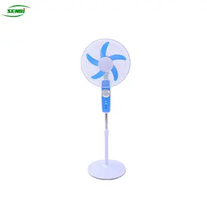 Rechargeable Fan With Light 18 Inch 8A Battery Charger Lighting Solar Fan Rechargeable Powerful Stand Fan With Remote Control