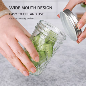 Bocaux de <span class=keywords><strong>conserve</strong></span> <span class=keywords><strong>en</strong></span> verre 100ML 120ML 250ML 300ML 350ML 500ML 650ML, bouche standard, format pint, lot de 12, OEM ODM disponible - Product Image 6