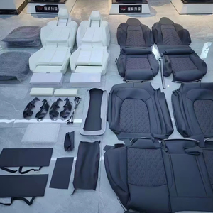 YLA accessorio interno auto <span class=keywords><strong>Audi</strong></span> A6 C7 Seat Upgrade S6 Seat spugna Kit anteriore e posteriore Cover in pelle per <span class=keywords><strong>audi</strong></span> A6 - Product Image 1