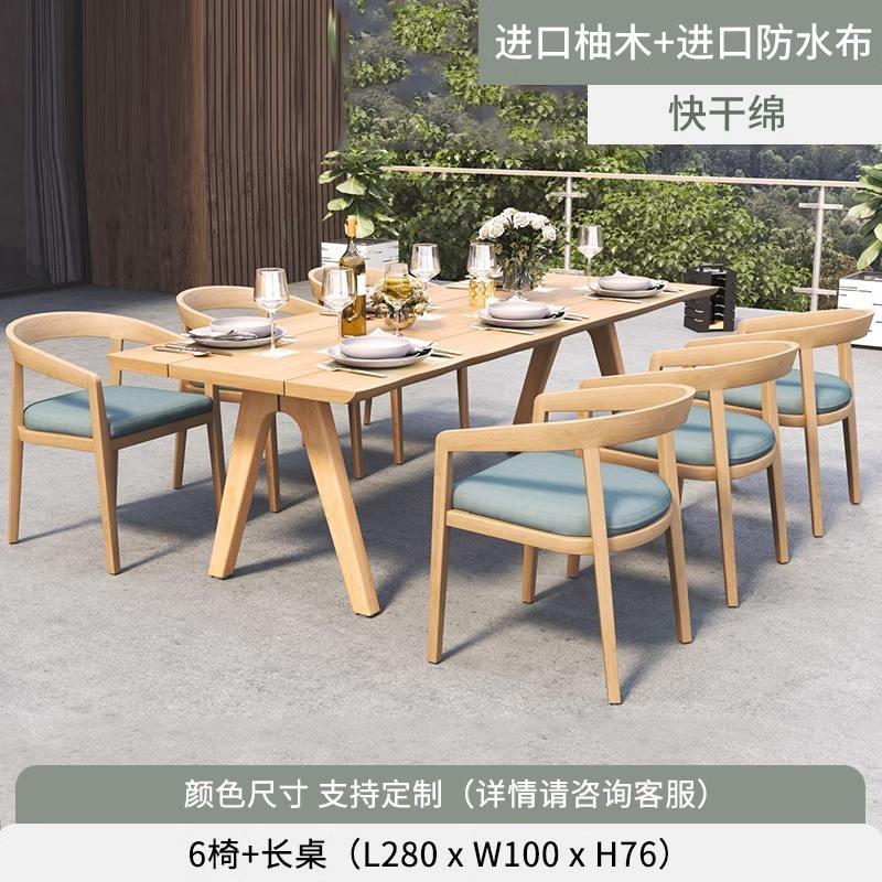 โต๊ะยาว 6 ที่นั่ง (ยาว 280 x กว้าง 100 x สูง 76)