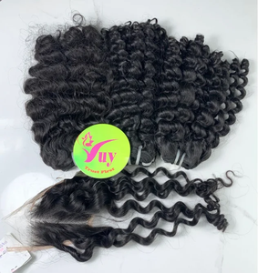 ผมต่อเวียดนามแท้แบบเวฟลึกสองชั้น ขนาด 20 นิ้ว พร้อมเชือกผูก HD Lace ขายส่ง - Product Image 2