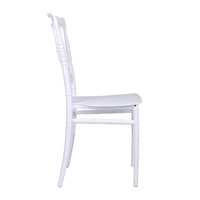 Vente en gros de chaises Napoléon empilables pour banquets, hôtels, mariages, repas, chaises Napoléon blanches en plastique résine