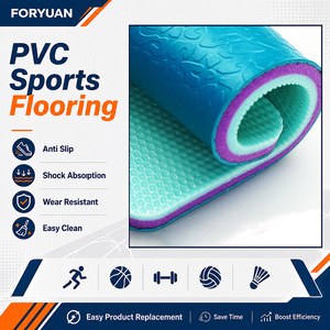 Rollos de <span class=keywords><strong>Suelo</strong></span> Deportivo de Vinilo PVC de 4.5mm Resistentes al Sudor y a las Manchas, Ideales para Canchas de Pickleball Escolares y de Competición <span class=keywords><strong>en</strong></span> Interiores - Product Image 1