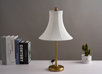 Lampe de bureau Vintage en fer et soie, style européen, rétro, décoration pour bureau, bureau