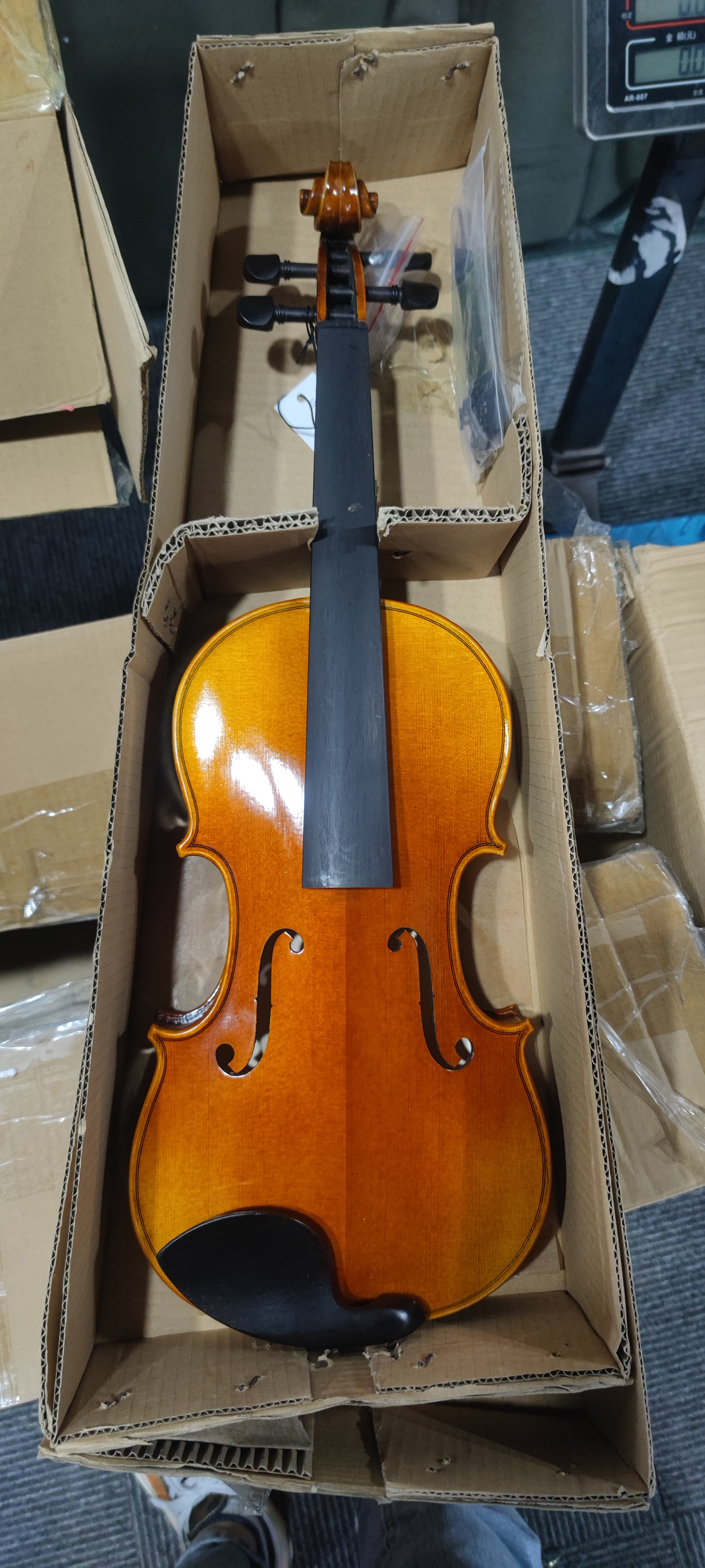 European 4/4-1/4 Christina Violin With Imported Bridge - Quality