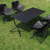 Table pliante moderne, sac à dos de rangement pour mobilier d'extérieur, idéal pour la plage, les pique-niques, les fêtes, la cuisine en extérieur, le camping et comme bureau de camping