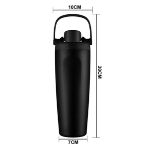 SilverJet Stainless Steel Water Bottle 30 Oz Double Wall Vacuum Insulated Leakproof <b>With</b> <b>Straw</b> Gym Travel Outdoor Use - Product Image 2