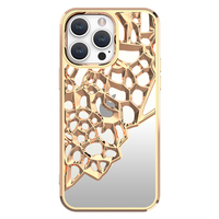 Coque de téléphone tendance ajourée à dissipation thermique électroplaquée avec miroir pour iPhone 17 Pro Max 15 14 13 12 11 Pro Max