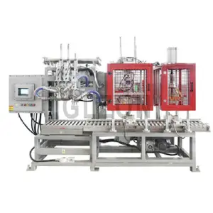 Máquina automática de enchimento de recipientes para produtos líquidos ou viscosos de 1-30L