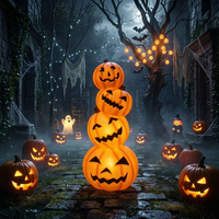 Décorations de fête, lumières décoratives, lanterne en plastique de 36 pouces, citrouilles lumineuses d'Halloween, OEM/ODM, personnalisation de lanternes citrouilles de formes variées