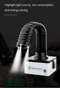 Mini instrumento <span class=keywords><strong>de</strong></span> purificación eficiente para fumar, amortiguador <span class=keywords><strong>de</strong></span> humo <span class=keywords><strong>de</strong></span> hierro para soldar, <span class=keywords><strong>con</strong></span> luz LED ESD <span class=keywords><strong>extractor</strong></span> <span class=keywords><strong>de</strong></span> humos, 110V/220V, 2 unidades - Product Image 5